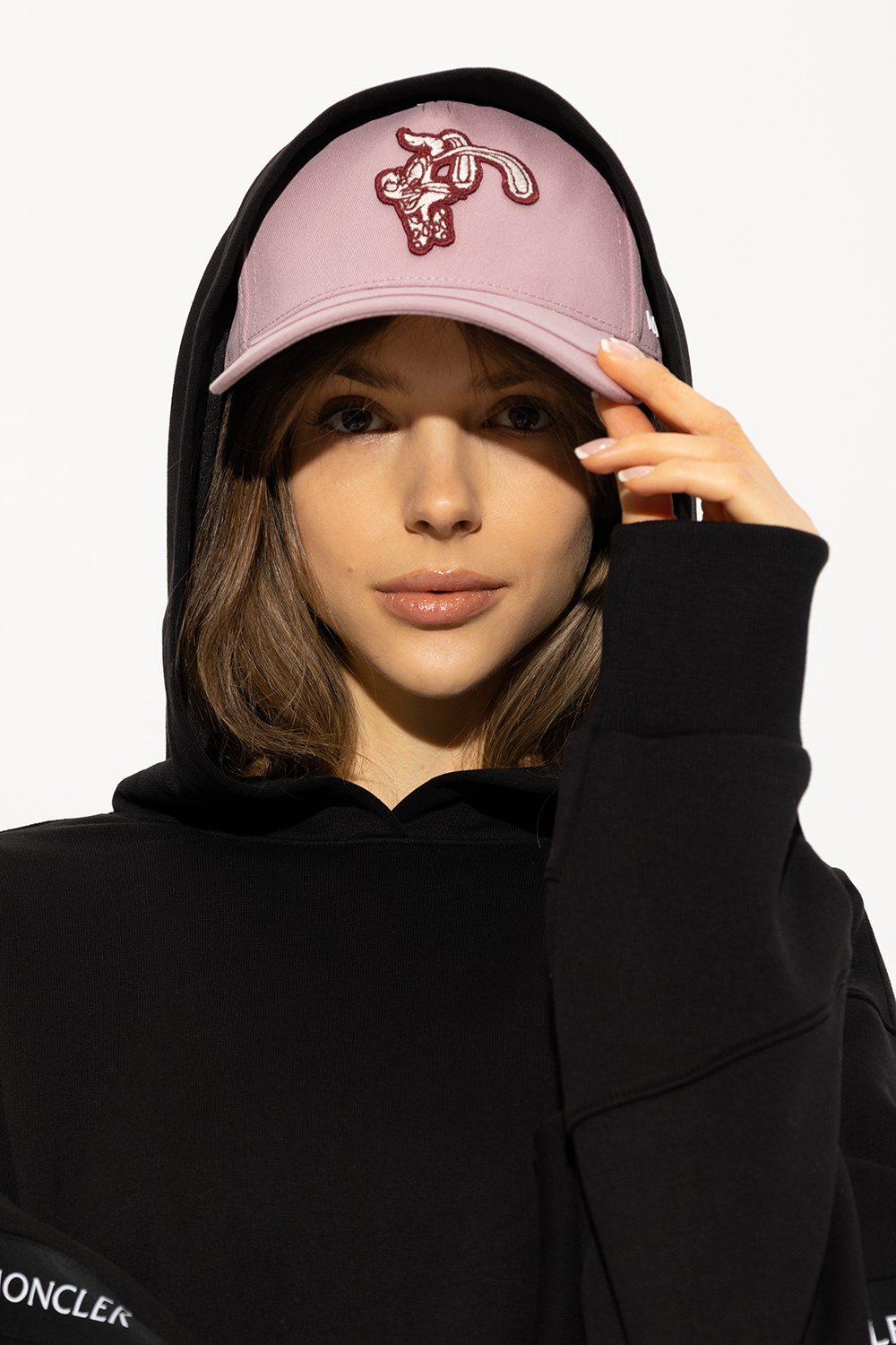【MONCLER】ピンクラメ　キャップ SchaferandweinerShops Sweden - womens accessories hats caps
